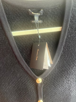 Vestido corto negro Massimo Dutti Chanel Mas