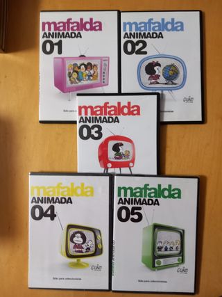 5 películas en dvd coleccion Mafalda