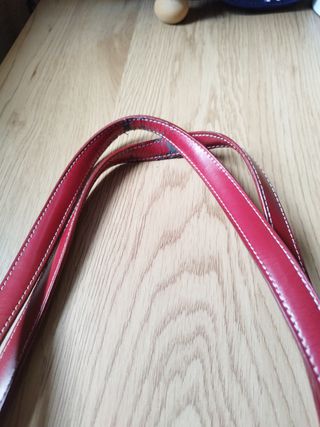 Bolso de mano cuero negro