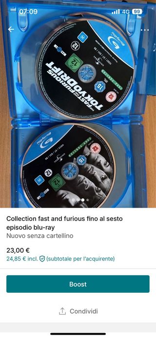 Collection Fast&furious blu-ray