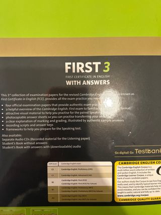 Cambridge English book (FIRST 3)