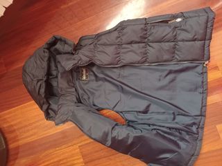 Chaleco acolchado azul marino niño con capucha