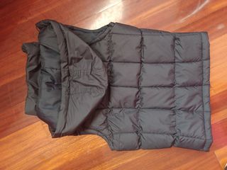 Chaleco acolchado azul marino niño con capucha