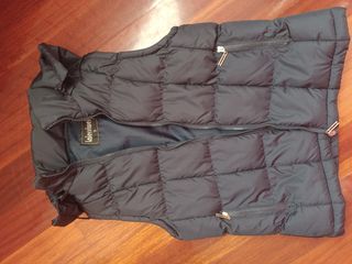 Chaleco acolchado azul marino niño con capucha