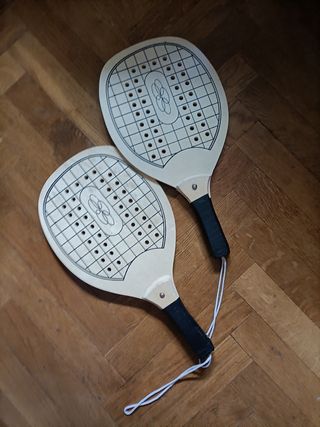 Raquetas de madera 