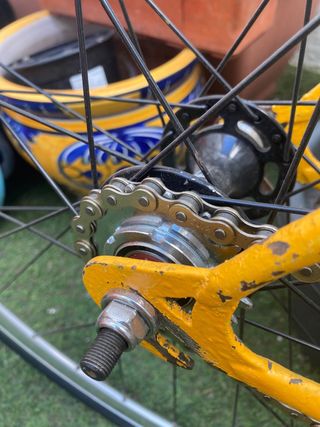 Bicicleta antigua fixie