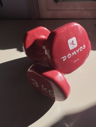 2 Mancuernas decathlon 3Kg