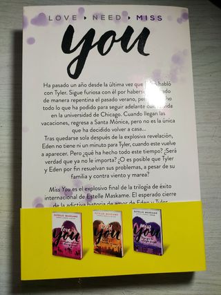 Libro miss you - Estelle Maskame