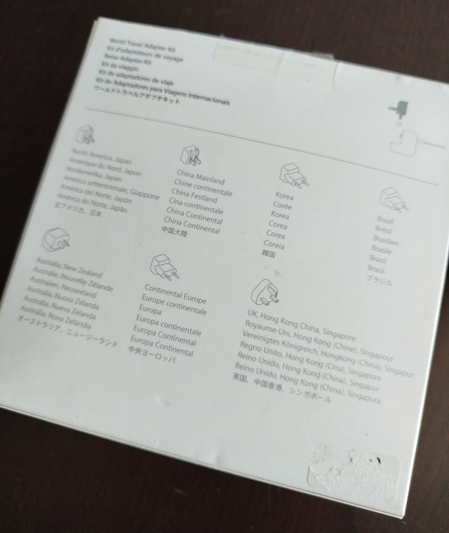 Kit de adaptadores de viaje Apple.World Travel Ada