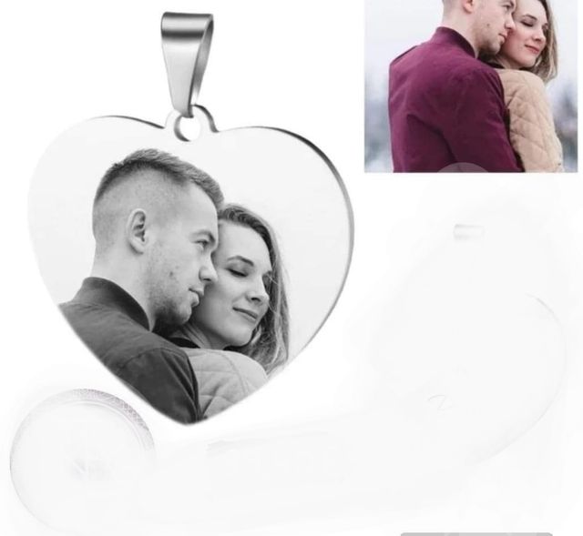 Corazón fotograbado que quieras san Valentín