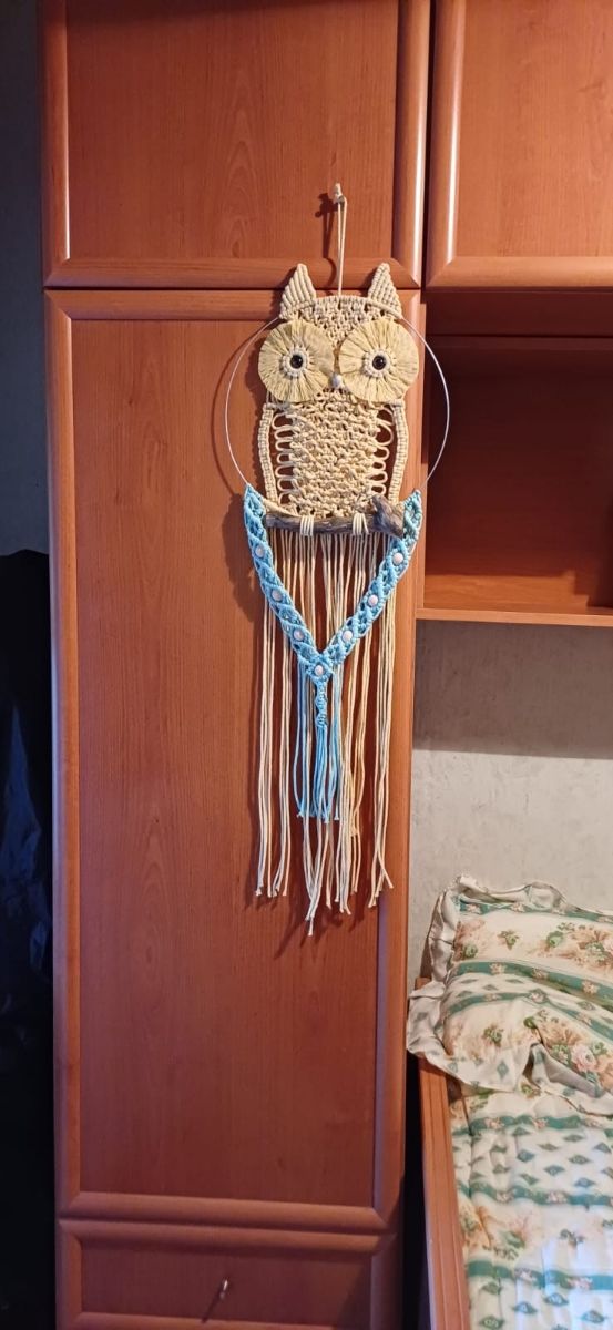 Búho macramé