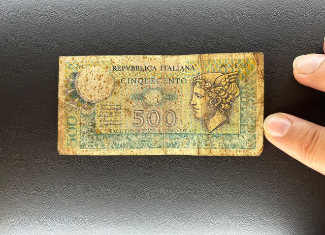 Biglietto di Stato 500 lire di carta 20-12-1976