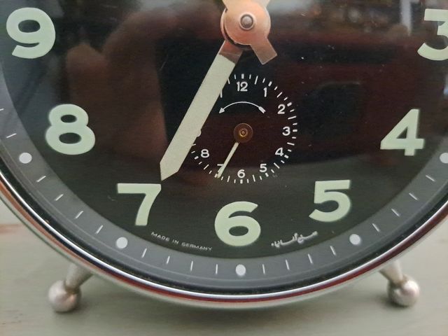 RELOJ DESPERTADOR MARCA WEHRLE THREE - IN - ONE.