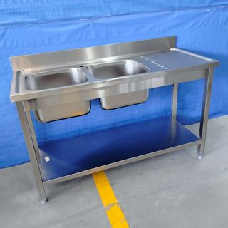 ⌚TE⍏ Acero - Fregadero 2 Senos Iz + Esc