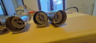 6 portalampada cromati attacco G9