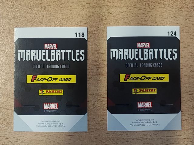 Marvel Cards - Panini 2024 Marvelbattles