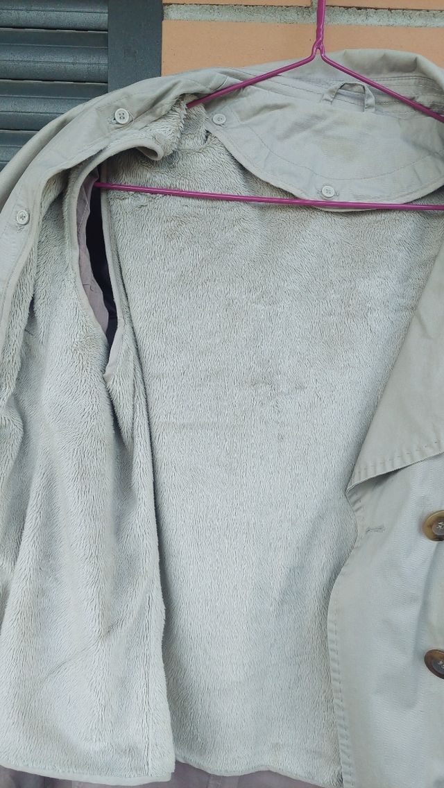 Gabardina gris talla 38