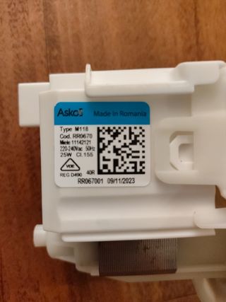 Bomba drenaje lavavajillas