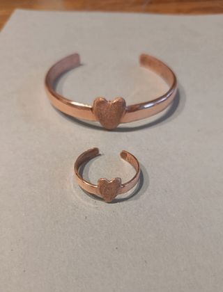 Braccialetto+anello rame