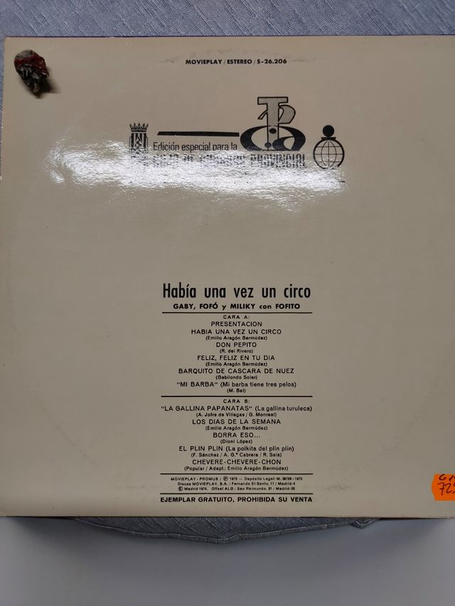 VINILO HABIA UNA VEZ UN CIRCO IMPOLUTO