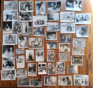 Lote 80 fotografías antiguas costumbristas