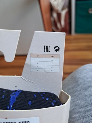 Calze collant nere e blu Calzedonia