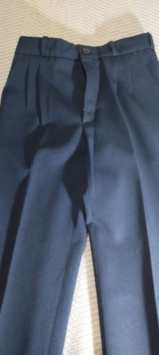 Pantalón de pinza de niño azul marino