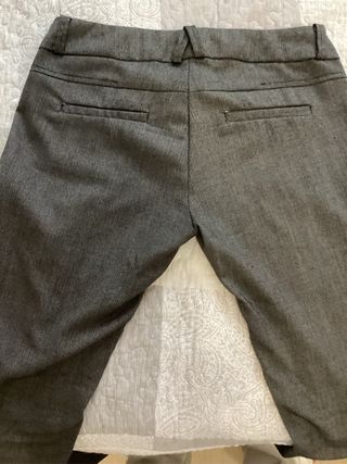 Pantalon de vestir de puntitos negro y blanco