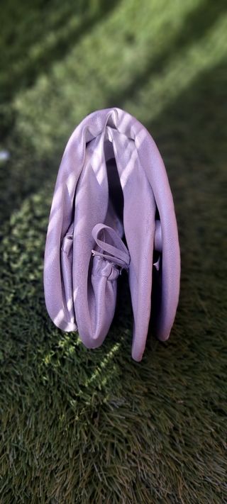 Bailarinas plegables plateadas