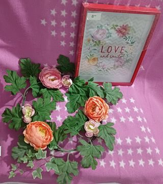 A Estrenar. Lote Decoración Cuadro / Centro Floral