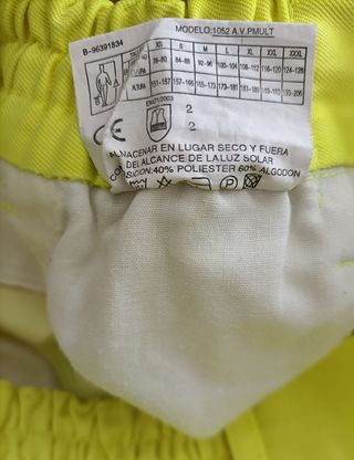 Lote 2 pantalones trabajo reflectantes