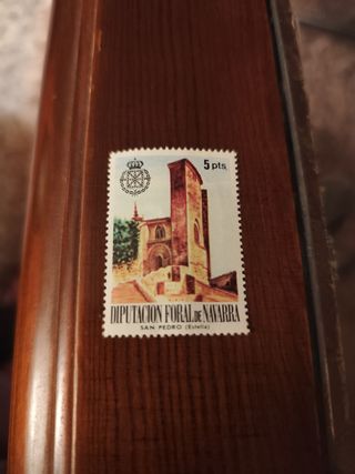 Sello 5ptas. San Pedro (Estella Navarra)