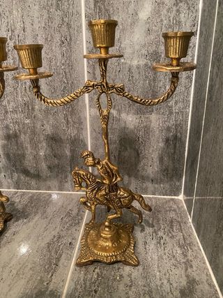 Candelabros bronce
