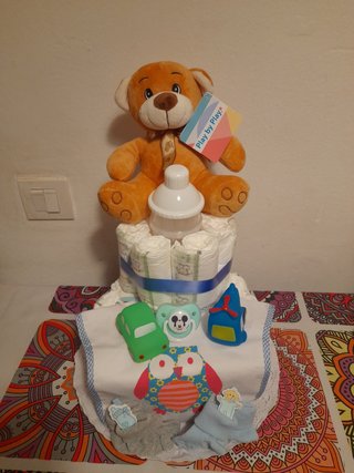 tarta de pañales bebes n2