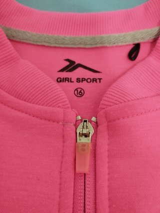Chaqueta chándal talla 16 Décimas Rosa