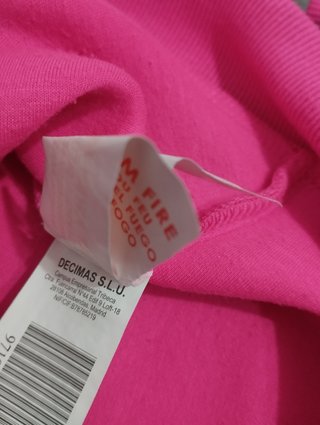 Chaqueta chándal talla 16 Décimas Rosa