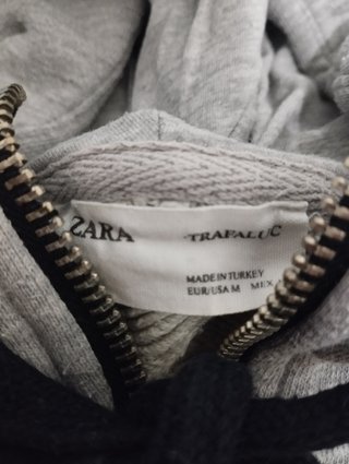 Chaqueta chándal talla M Zara gris mujer