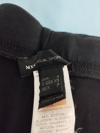 Mallas talla S Mango negro mujer
