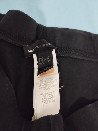 Mallas talla S Mango negro mujer