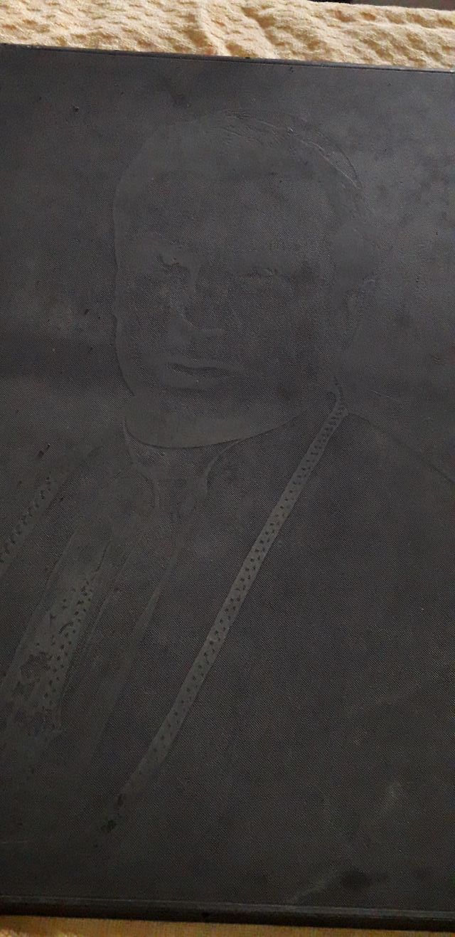 Matrice di Stampa di piombo antica vintage