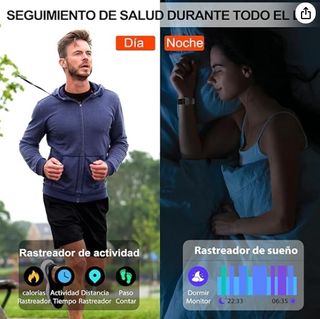 Reloj Inteligente Hombre Mujer, 1.85"Smartwatch co