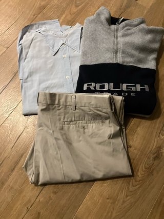 Lote ropa de hombre  jersey, camisas y pantalon