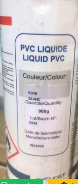 Pvc liquido 2 blanco y 5  gris de 900 grs