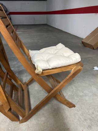 Silla plegable madera