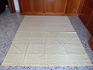 Estor y bandó confeccionados en loneta de algodón