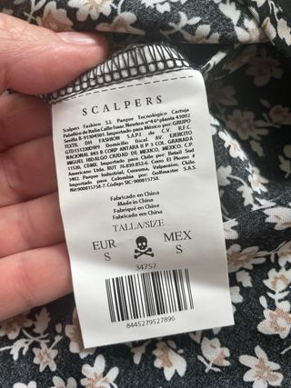 Blusa mujer. Scalpers