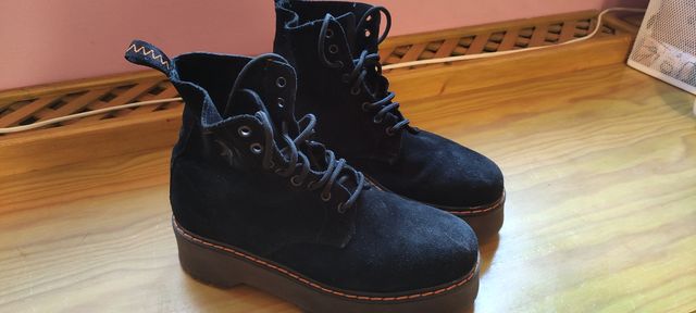 Botas invierno de ante piel