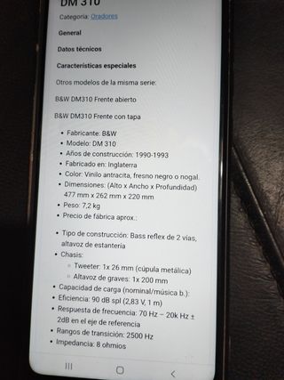 Altavoces b&w