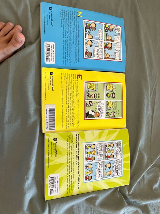 Big Nate libros niño en ingles tres libros