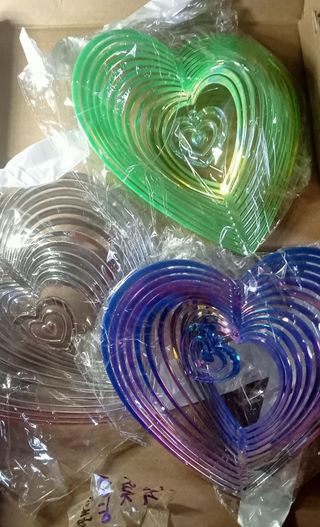 Sei pendenti colorati per balcone giardino pergola